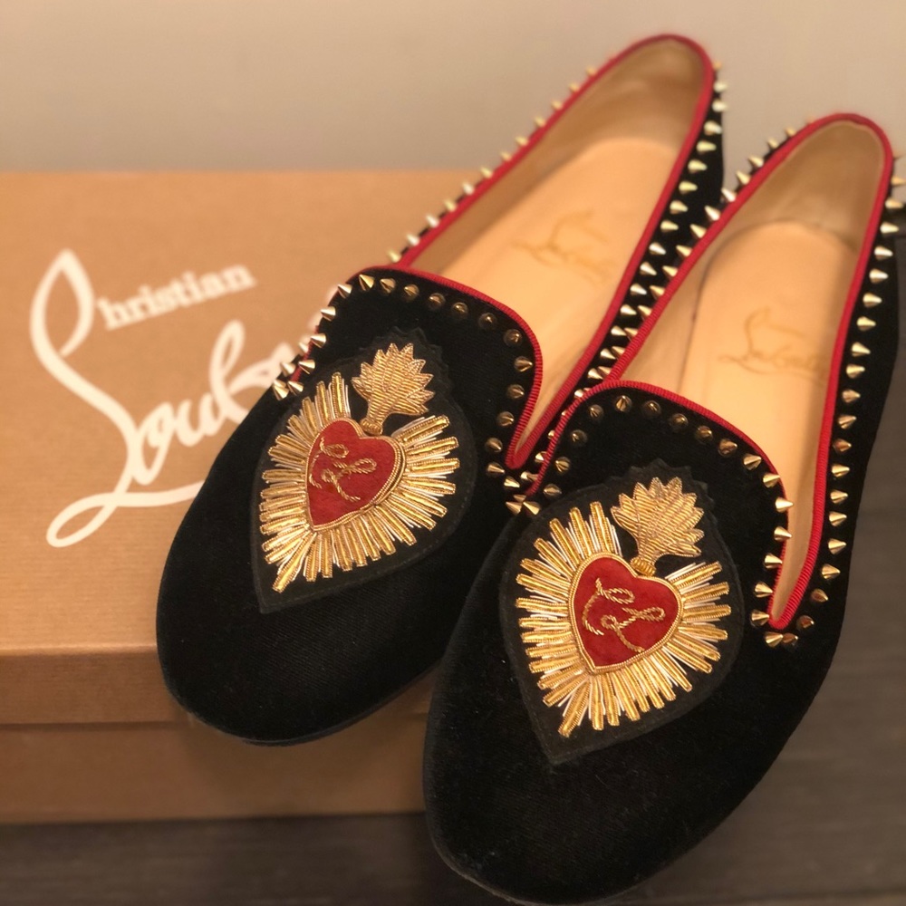 Christian Louboutin Velvet Loafers